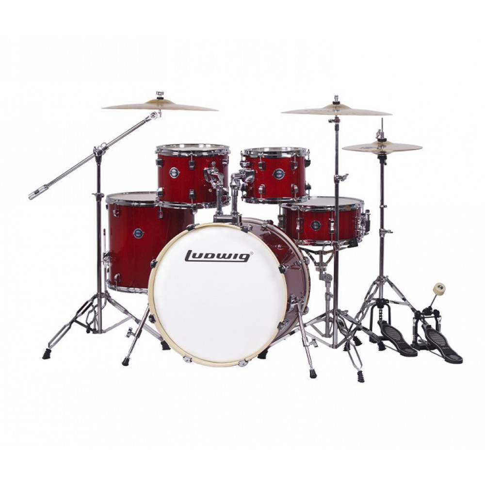 LC196-3 Accent Pro Барабанная установка, красная (2 коробки), Ludwig