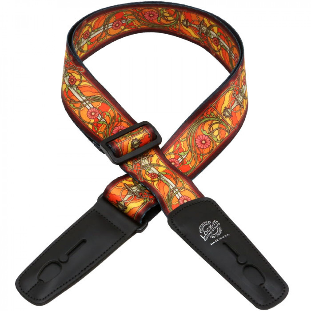 LIS-034-BM-4 Bob Masse Ремень для гитары с блокировкой, Lock-It Straps, D'Andrea