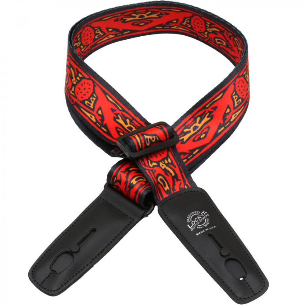 LIS-037-BM-7 Bob Masse Ремень для гитары с блокировкой, Lock-It Straps, D'Andrea