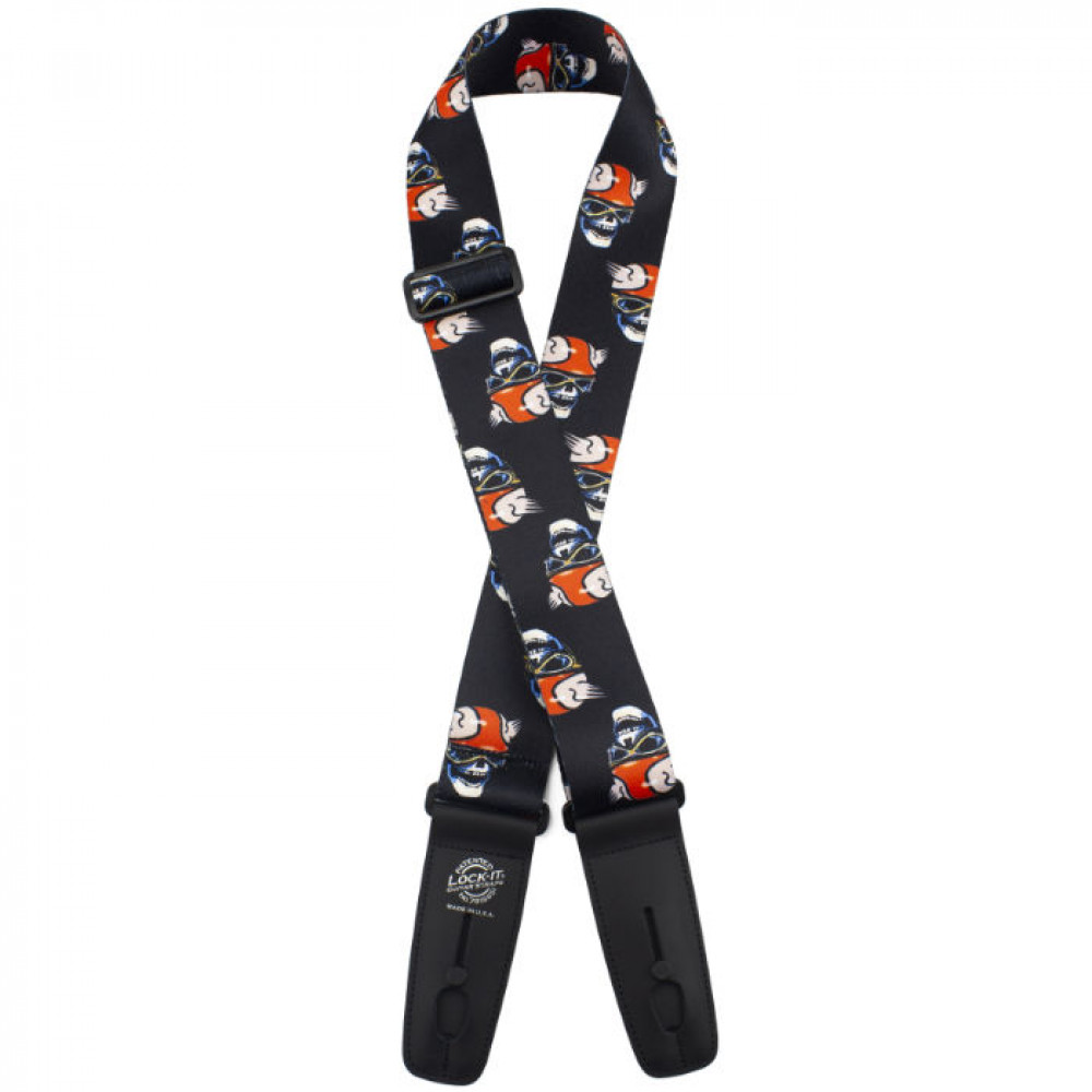 LIS-101-S45 Poly Plush Series Ремень для гитары с блокировкой, Lock-It Straps, D'Andrea