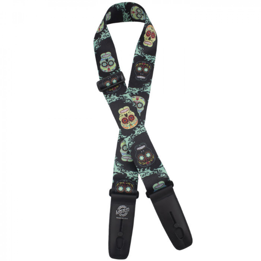 LIS-103-S38 Poly Plush Series Ремень для гитары с блокировкой, Lock-It Straps, D'Andrea