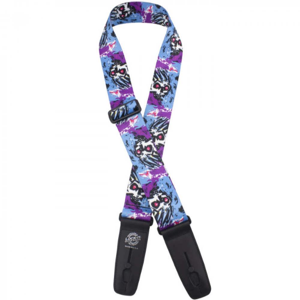 LIS-105-S46 Poly Plush Series Ремень для гитары с блокировкой, Lock-It Straps, D'Andrea