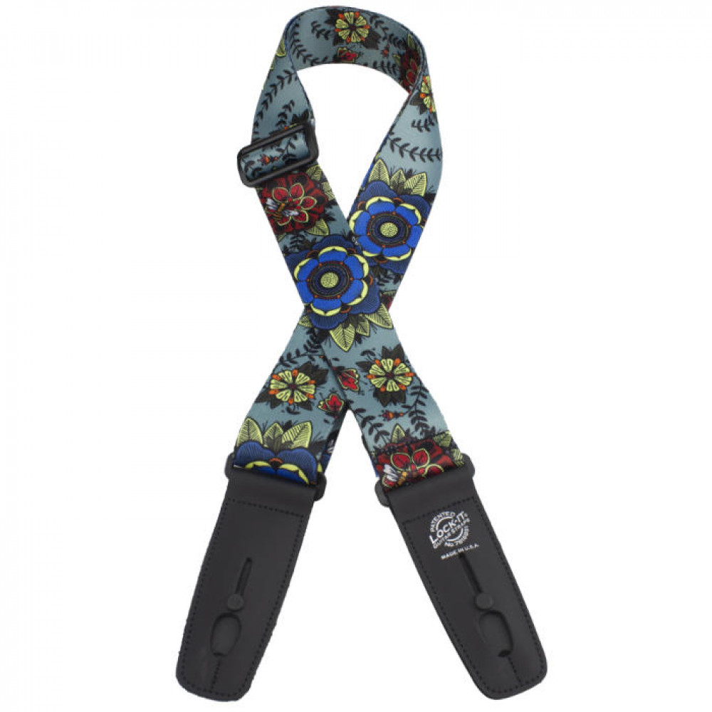 LIS-111-S25 Poly Plush Series Ремень для гитары с блокировкой, Lock-It Straps, D'Andrea