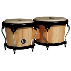 Latin Percussion LP A601-AW Aspire Wood Bongos Natural Black 6 3/4" - 8" бонго