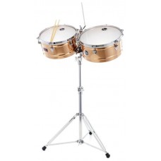 Latin Percussion LP1314-BZ Timbales Prestige Solid Bronze два тимбала