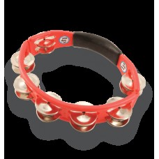 Latin Percussion LP151 Cyclops Tambourine тамбурин, красный пластик, 14 тарелочек