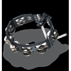 Latin Percussion LP160 Cyclops Tambourine тамбурин, черный пластик, 14 пар