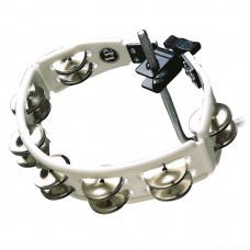 Latin Percussion LP162 Cyclops Mount White тамбурин, белый пластик, 2х7 пар джинглов