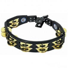 Latin Percussion LP175 Cyclops Brass Mount Black тамбурин, черный пластик, 2Х7 пар джинглов