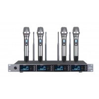 Беспроводная микрофонная система LAudio LS-215-M, 4 ручных передатчика