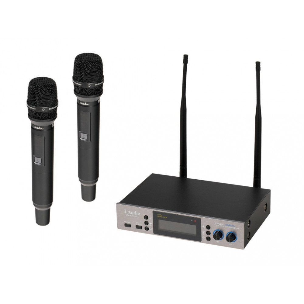 LS-301-2M Беспроводная микрофонная система, 2 ручных передатчика, LAudio