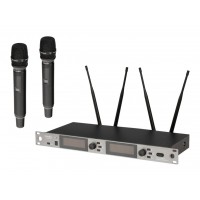 LS-302-2M Беспроводная микрофонная система, 2 ручных передатчика, LAudio