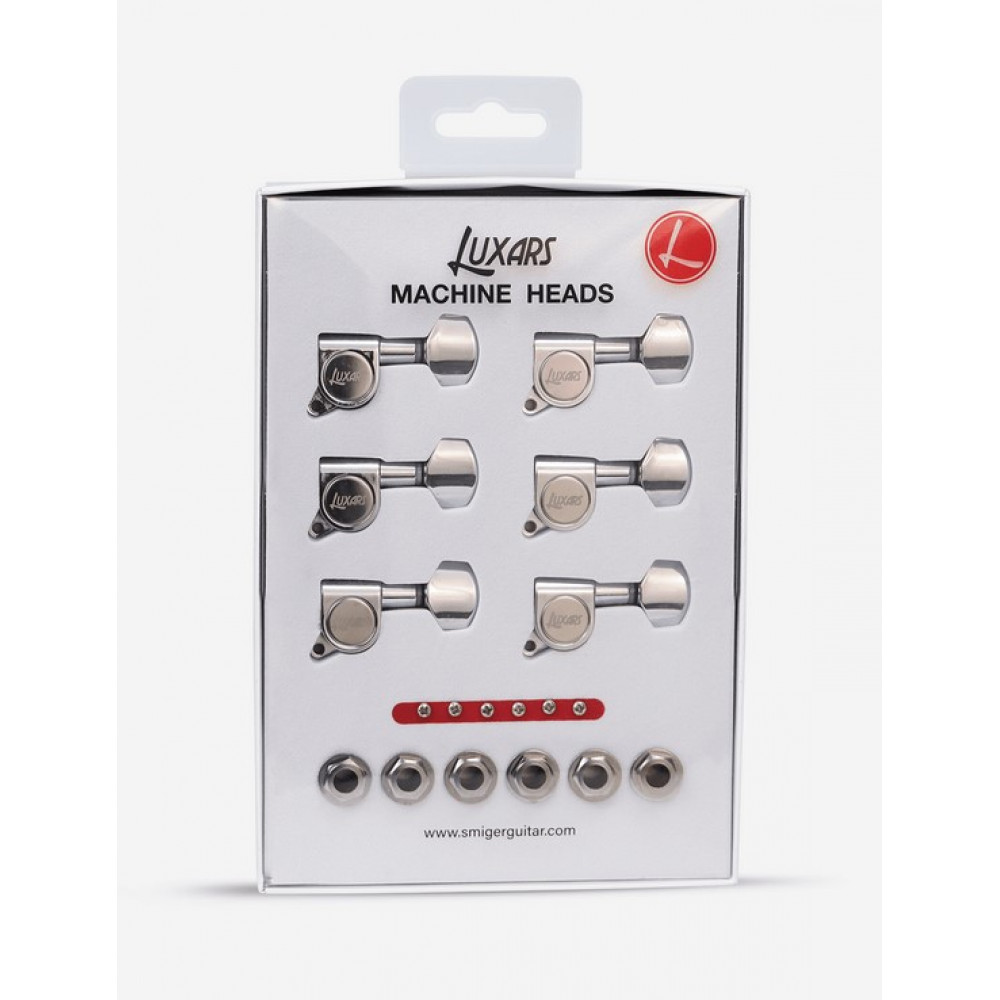 LTA-16A-CR Колки для гитары, 6л, хром, Luxars