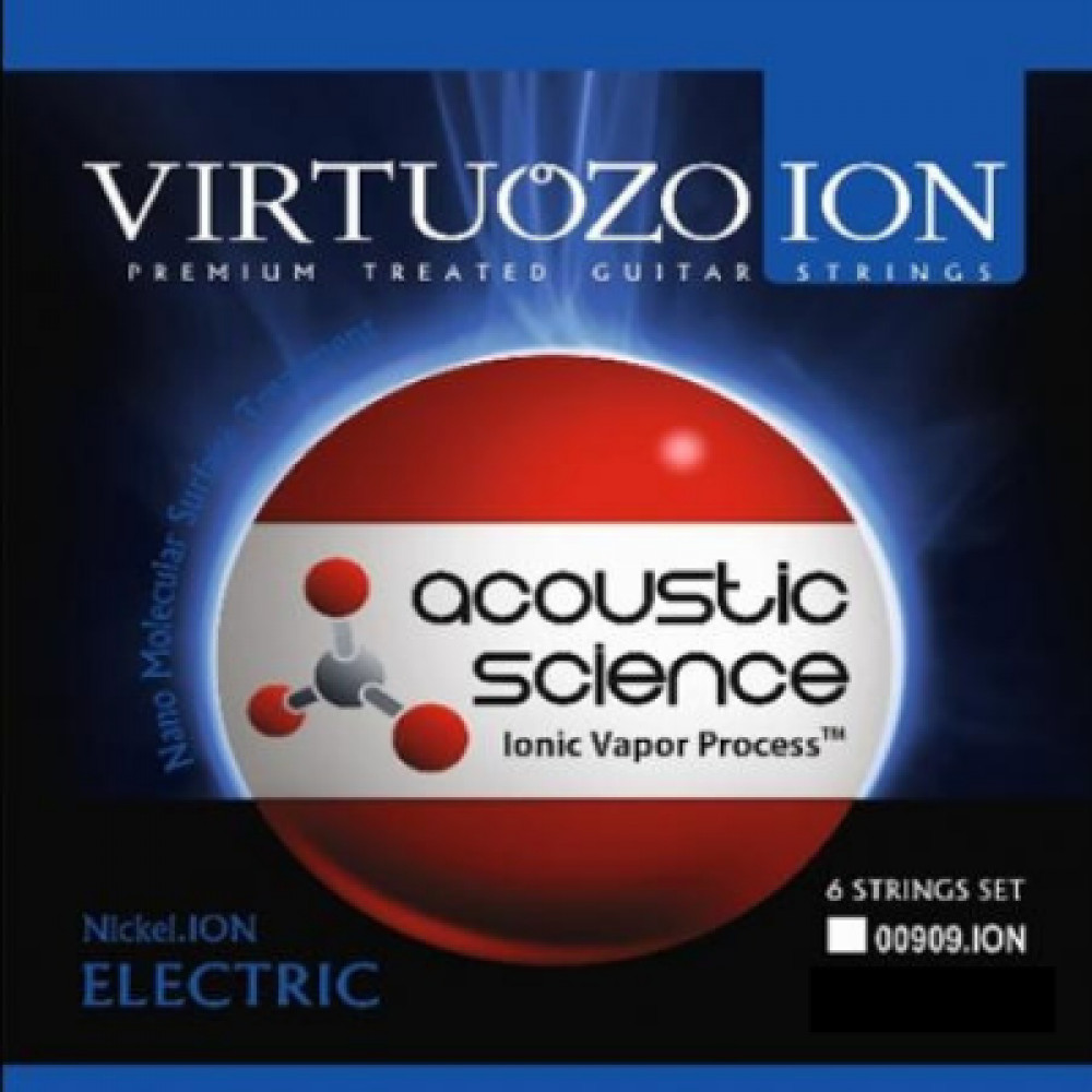 VIRTUOZO 00909.ION NICKEL Набор 6 струн для гитары Электрик, никель+ион, 009-042, опт 5 наб