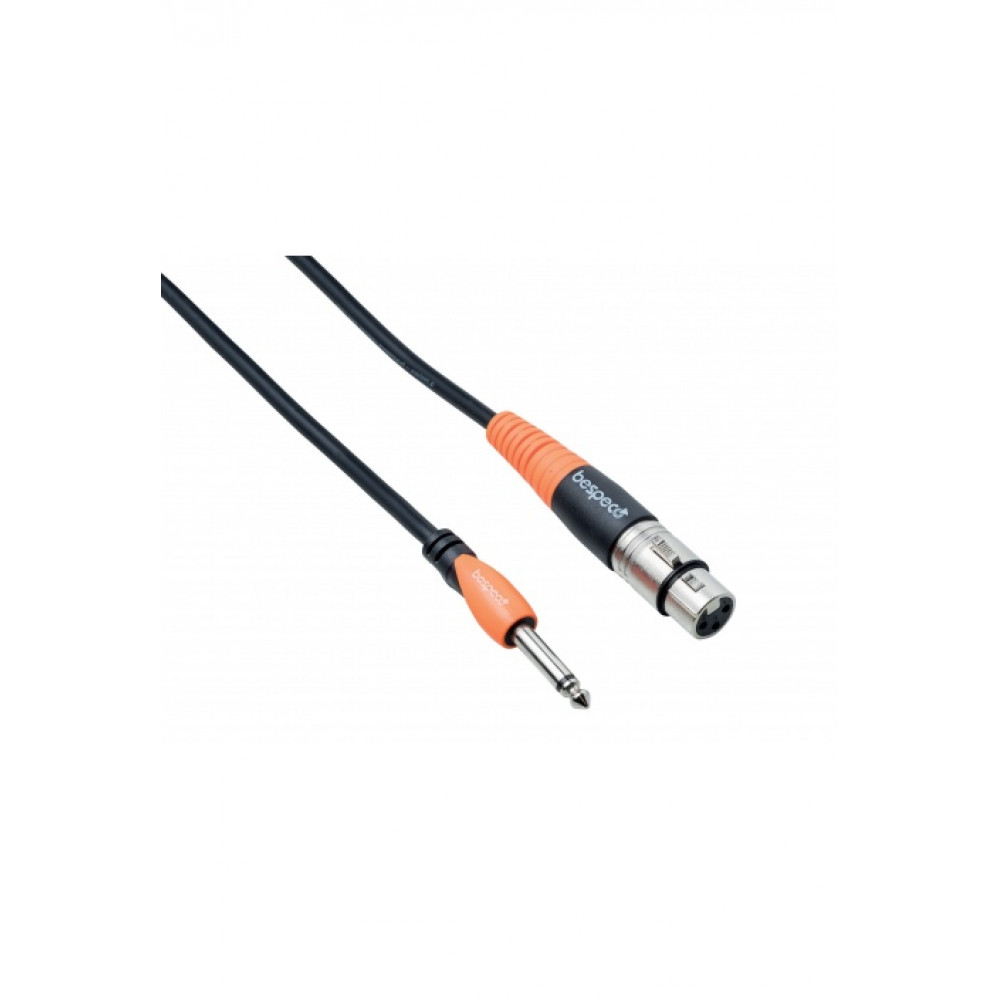 BESPECO SLSF600 Кабель готовый микрофонный серии "SILOS", JACK stereo - XLR3F, длина 6м