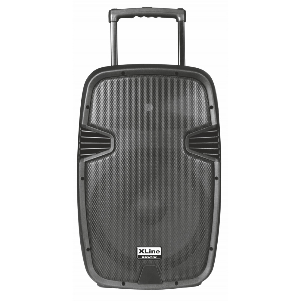 XLINE NPS-15A Акустическая система активная двухполосная с USB/SD/Bluetooth/FM, 100 Вт, с АКБ