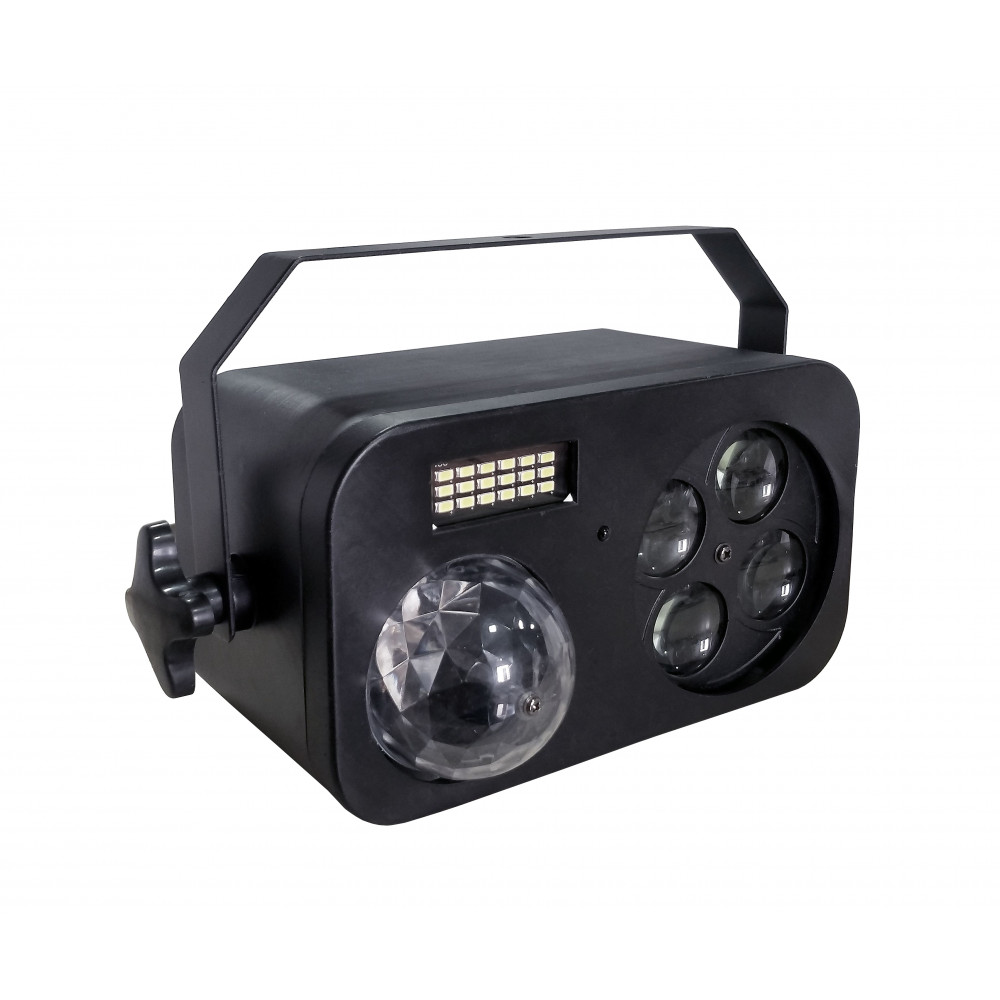 XLINE Light GOBO MINI Светодиодный прибор. 3 эффекта в 1 приборе: Gobo, Magic Ball и Strobe effect