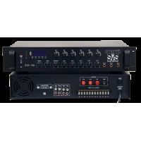 Радиоузел SVS Audiotechnik STA-120, 6 зон, 70/100 В (4, 8, 16 Ом), усилитель мощности 120 Вт