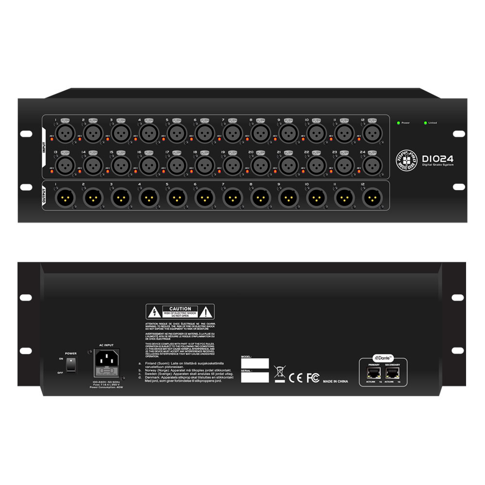 SVS Audiotechnik DIO24 Модуль расширения для микшерного пульта DM-48.20F. 24 входа и 12 выходов XLR.