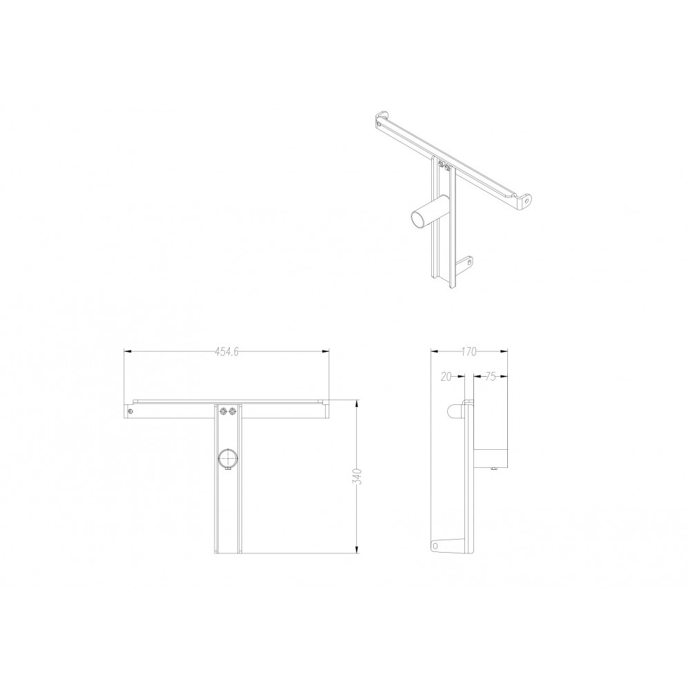 SVS Audiotechnik CASCADE 206A POLE Adapter Стойка-переходник саб-сателлит для CASCADE 206A, 