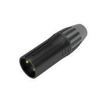 Разъём Seetronic SCMM3-BG, XLR кабельный 3-пин "папа"