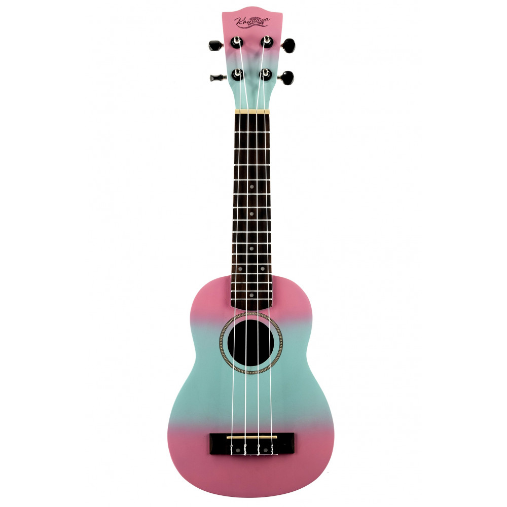 Kaimana UK-21 LBPK Укулеле сопрано, цвет сине-розовый