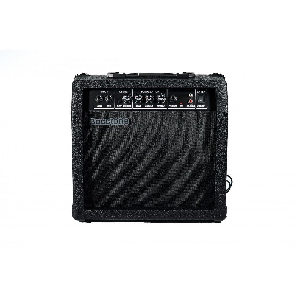 Bosstone GA-15W V.2 Black Гитарный усилитель: Мощность - 15 Ватт, Динамик 6.5"