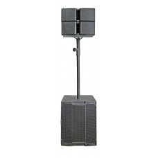 XLINE DELTA 15 SET Активный акустический комплект: 2 пассивных сателлита, 1 активный субвуфер, стойк