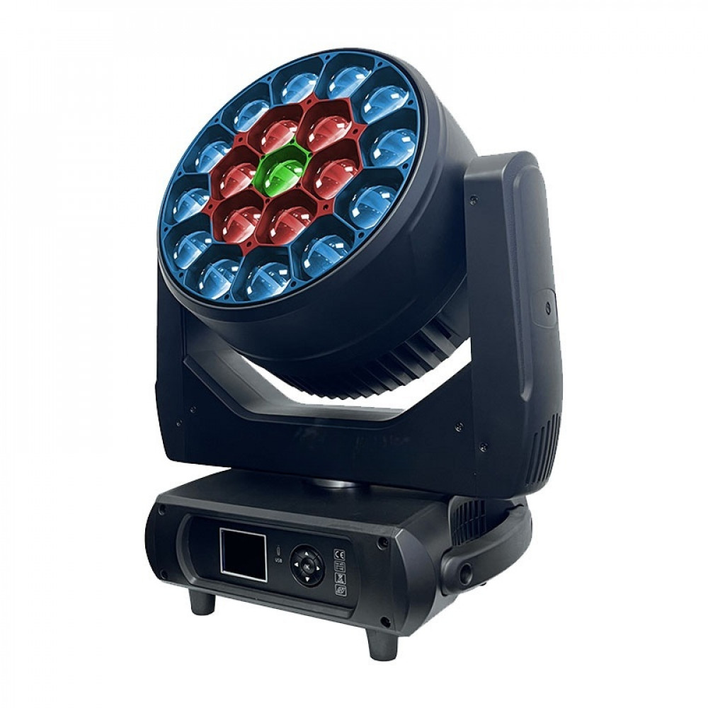 PSL Lighting LED Wash 1960 RGBW Световой прибор полного вращения. Источник света: 19*60W RGBW 4in1