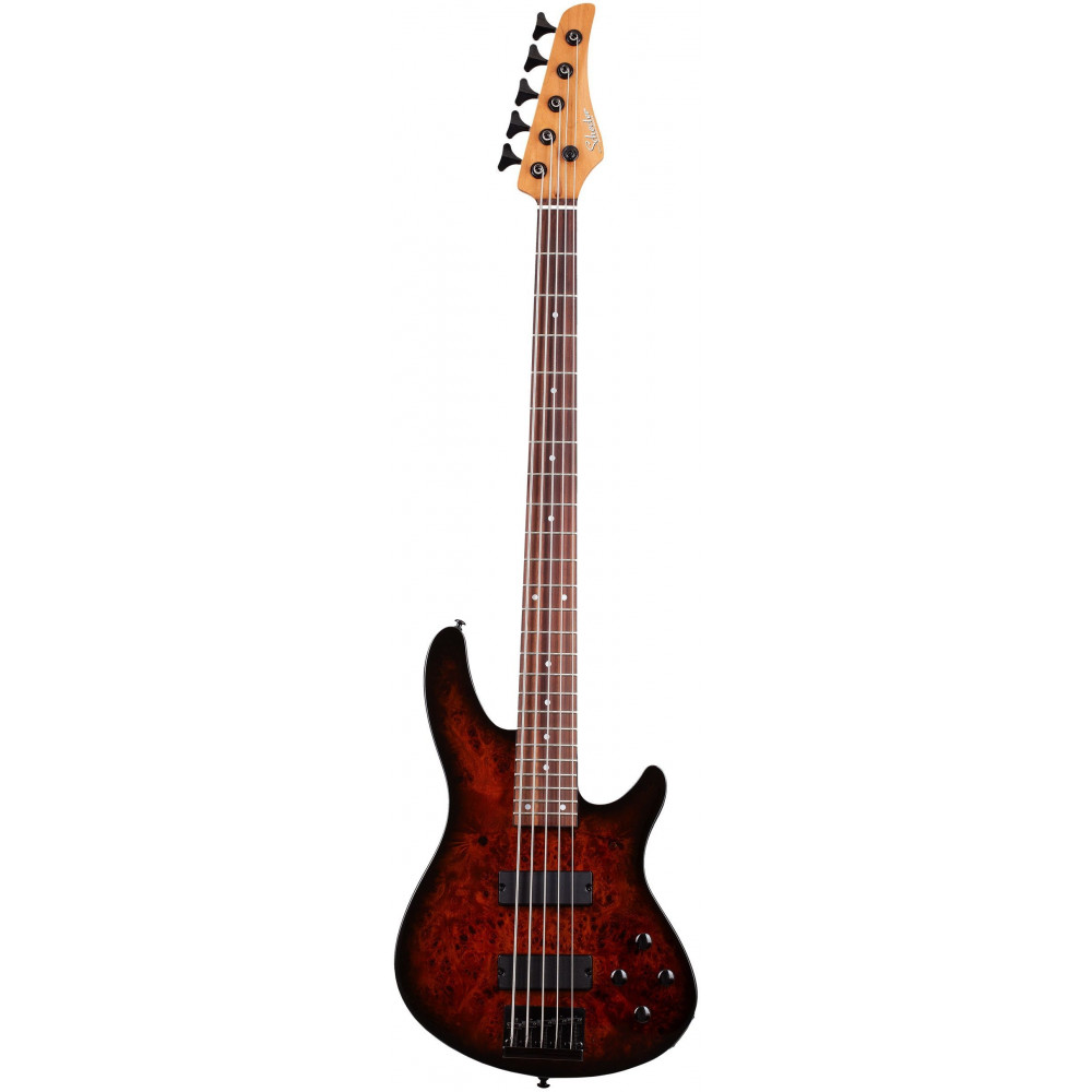 Schecter C-5 STANDARD TB Гитара бас, 5 струны, цвет TOBACCO BURL
