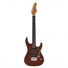 ARIA PRO II MAC-DLX STBR гитара электрическая 6 струн цвет Stained Brown