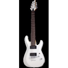 Schecter C-7 Deluxe SWHT Гитара электрическая семиструнная, крепление грифа: на болтах, материал кор