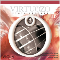 Набор VIRTUOZO 00345 VIOLA, 4 струны для Альта, Хромсталь плосковитые, ADGС, опт 5 наб