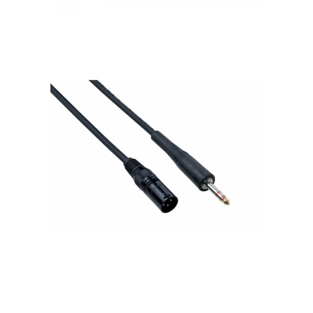 BESPECO PYMS600 BK Кабель готовый акустический, серии "PYTHON", JACKstereo 6.3мм- XLR3MXN