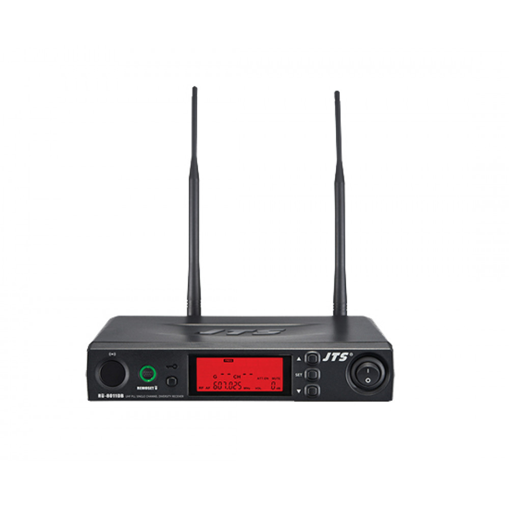 JTS RU-8011DB/RU-850LTH (650-686 МГц) Радиосистема: UHF-ресивер одноканальный с ручным передатчиком
