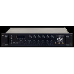 Радиоузел SVS Audiotechnik STA-180, 6 зон, 70/100 В (4, 8, 16 Ом), усилитель мощности 180 Вт