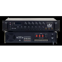 Радиоузел SVS Audiotechnik STA-180, 6 зон, 70/100 В (4, 8, 16 Ом), усилитель мощности 180 Вт