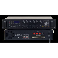 Радиоузел SVS Audiotechnik STA-250, 6 зон, 70/100 В (4, 8, 16 Ом), усилитель мощности 250 Вт