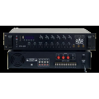 Радиоузел SVS Audiotechnik STA-650, 6 зон, 70/100 В (4, 8, 16 Ом), усилитель мощности 650 Вт