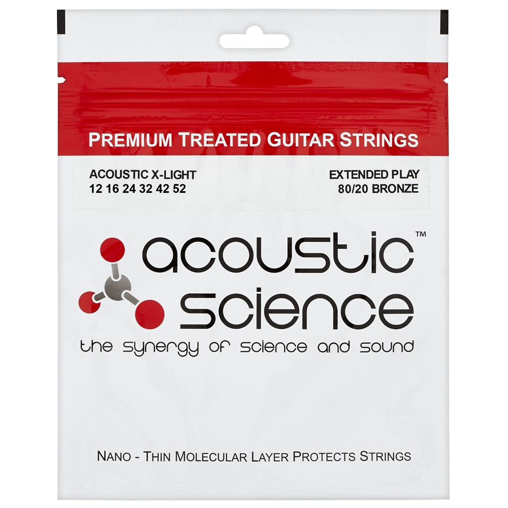 ACOUSTIC SCIENCE 12 16 24 32 42 52 BRONZE Набор 6 струн для гитары Акустик, опт 5 наб