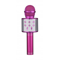 Беспроводной микрофон FunAudio G-800 Pink, Поддержка файлов: MP3, WMA. Bluetooth V4.0 + EDR. 3W