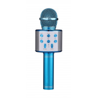 Беспроводной микрофон FunAudio G-800 Blue, Поддержка файлов: MP3, WMA. Bluetooth V4.0 + EDR. 3W