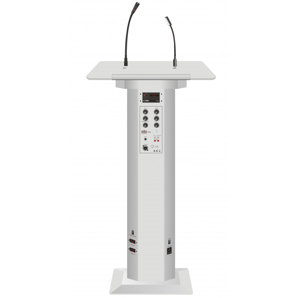 SVS Audiotechnik LR-100 White Мобильная трибуна со встроенным усилителем мощностью 100 Вт