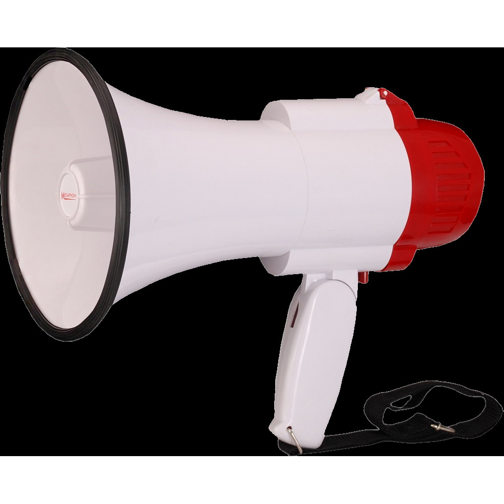 SVS Audiotechnik MG-10 Мегафон с функцией записи 20 секунд, встроенным микрофоном, функцией сирены