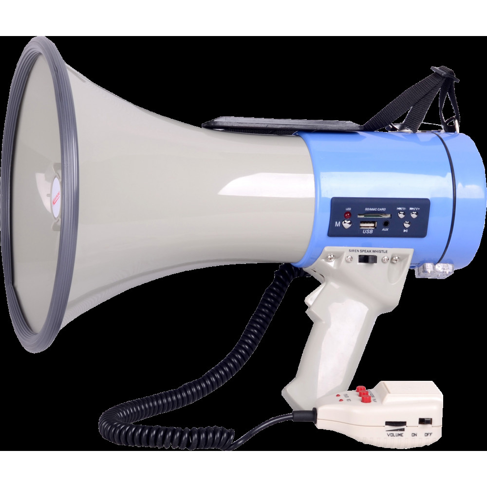 SVS Audiotechnik MG-25 Мегафон с функцией записи 20 секунд, съёмный микрофоном, функцией сирены