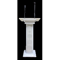 Мобильная трибуна со встроенным усилителем SVS Audiotechnik LR-150 White, мощностью 100 Вт