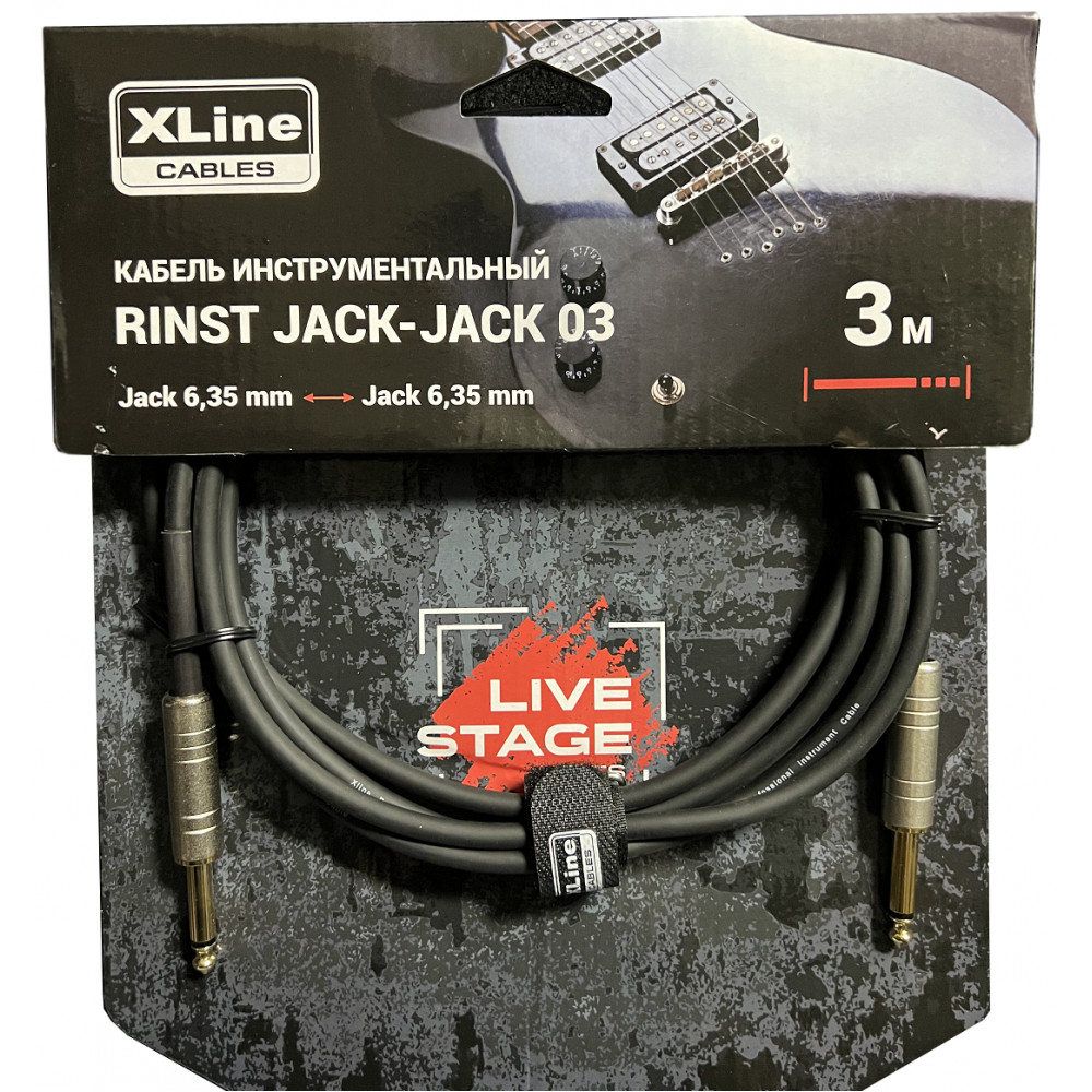 XLINE Cables RINST JACK-JACK 03 Кабель инструментальный 2xJack 6,35mm mono длина 3м