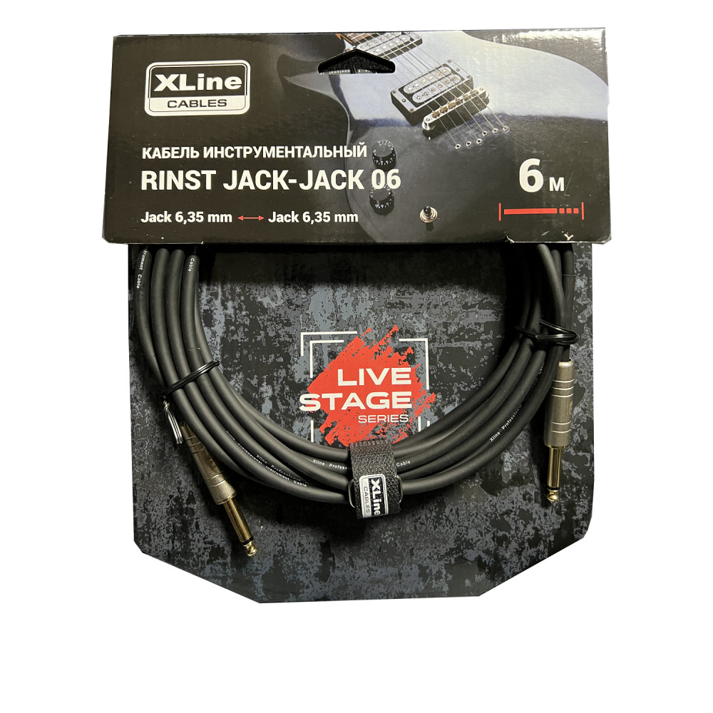 XLINE Cables RINST JACK-JACK 06 Кабель инструментальный 2xJack 6,35mm mono длина 6м
