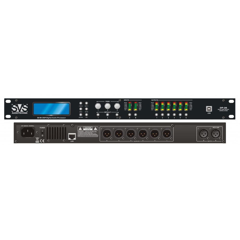 SVS Audiotechnik DP-26 Цифровой процессор: 2 входа 6 выходов