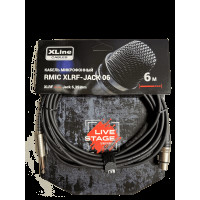 Кабель микрофонный XLINE Cables RMIC XLRF-JACK 06, XLR 3 pin female - JACL 6.3 mono длина 6м
